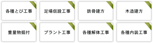 セーフティを支える8つの事業内容